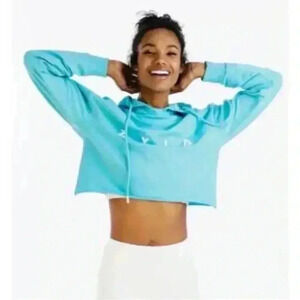 Zyia active crop hooded pull over sweatshirt SZ Large